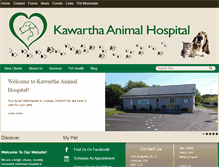 Tablet Screenshot of kawarthavet.com